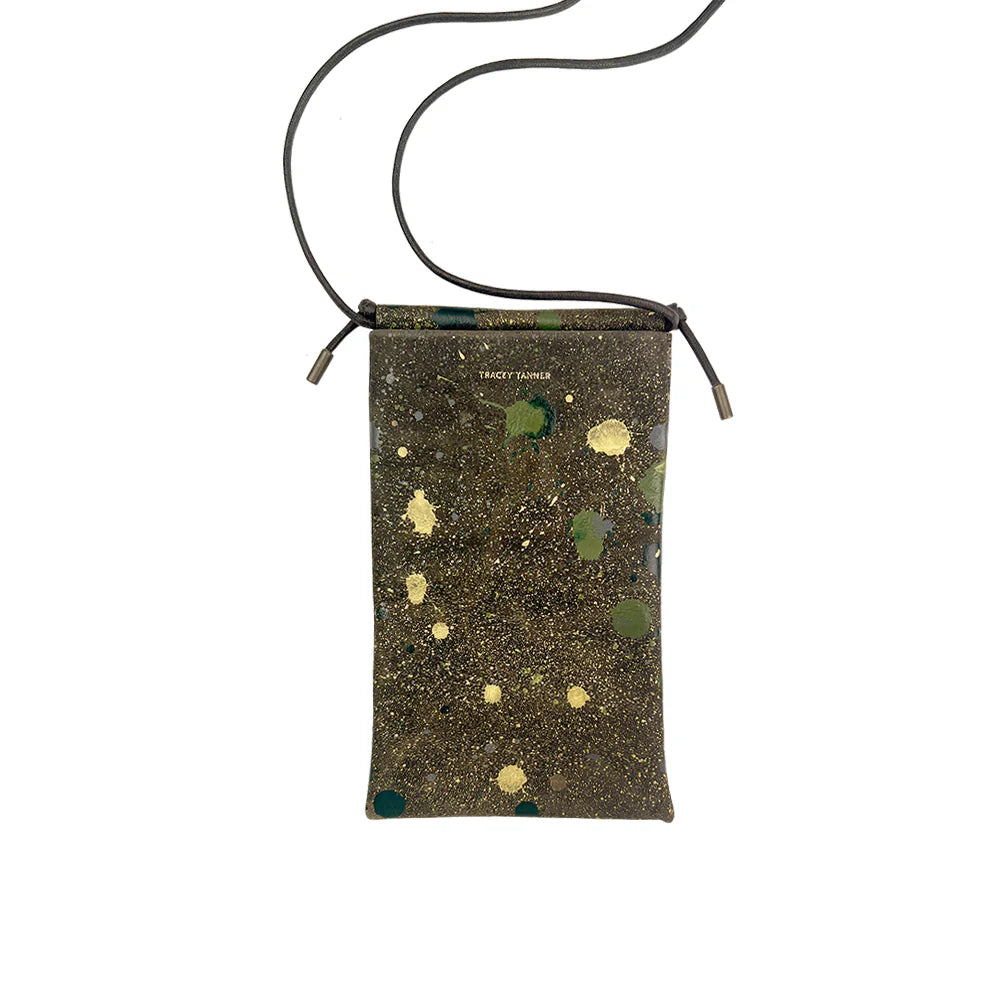 Tracey Tanner - Splatter Tia Crossbody Phone Pouch | Splatter Woodland