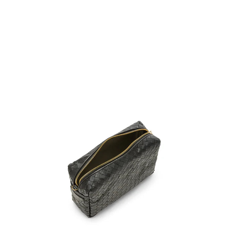 Uashmama Tracolla Crossbody Bag - Large | Metallic Black