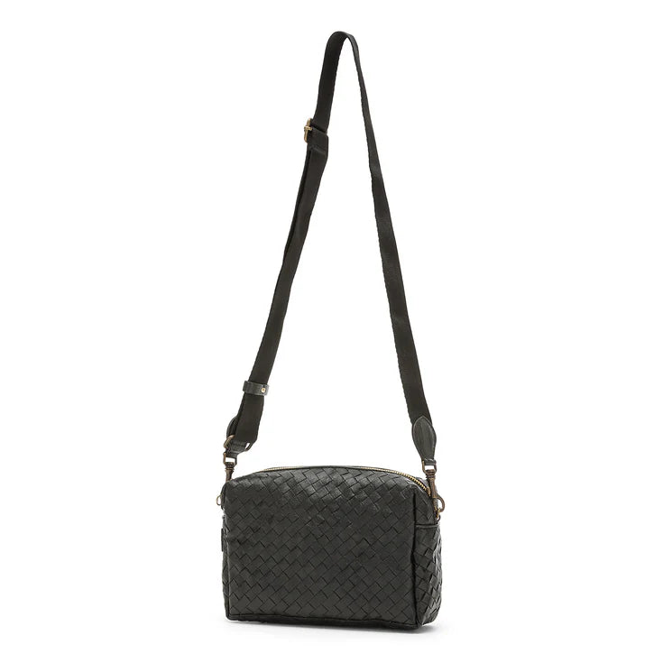 Uashmama Tracolla Crossbody Bag - Large | Woven Black