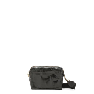 Uashmama Tracolla Crossbody Bag - Large | Glossy Black