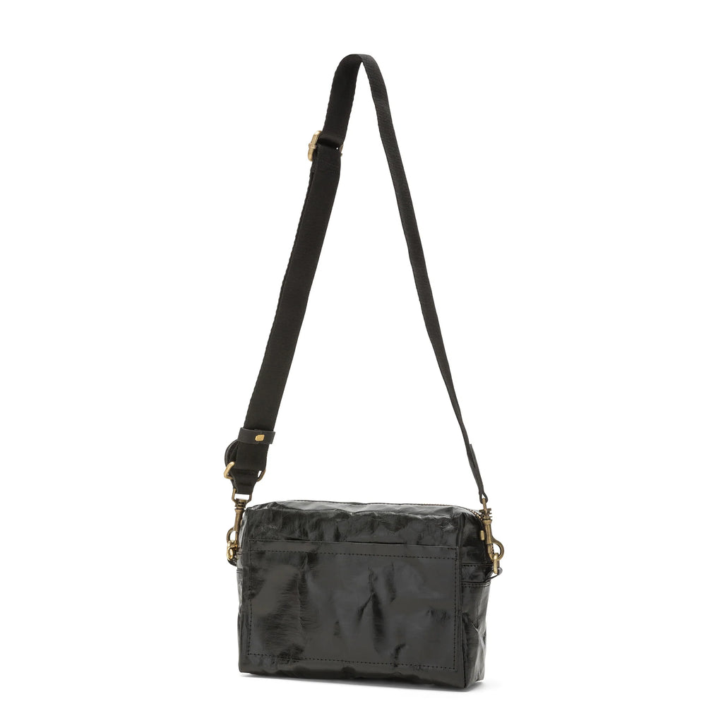 Uashmama Tracolla Crossbody Bag - Large | Metallic Black