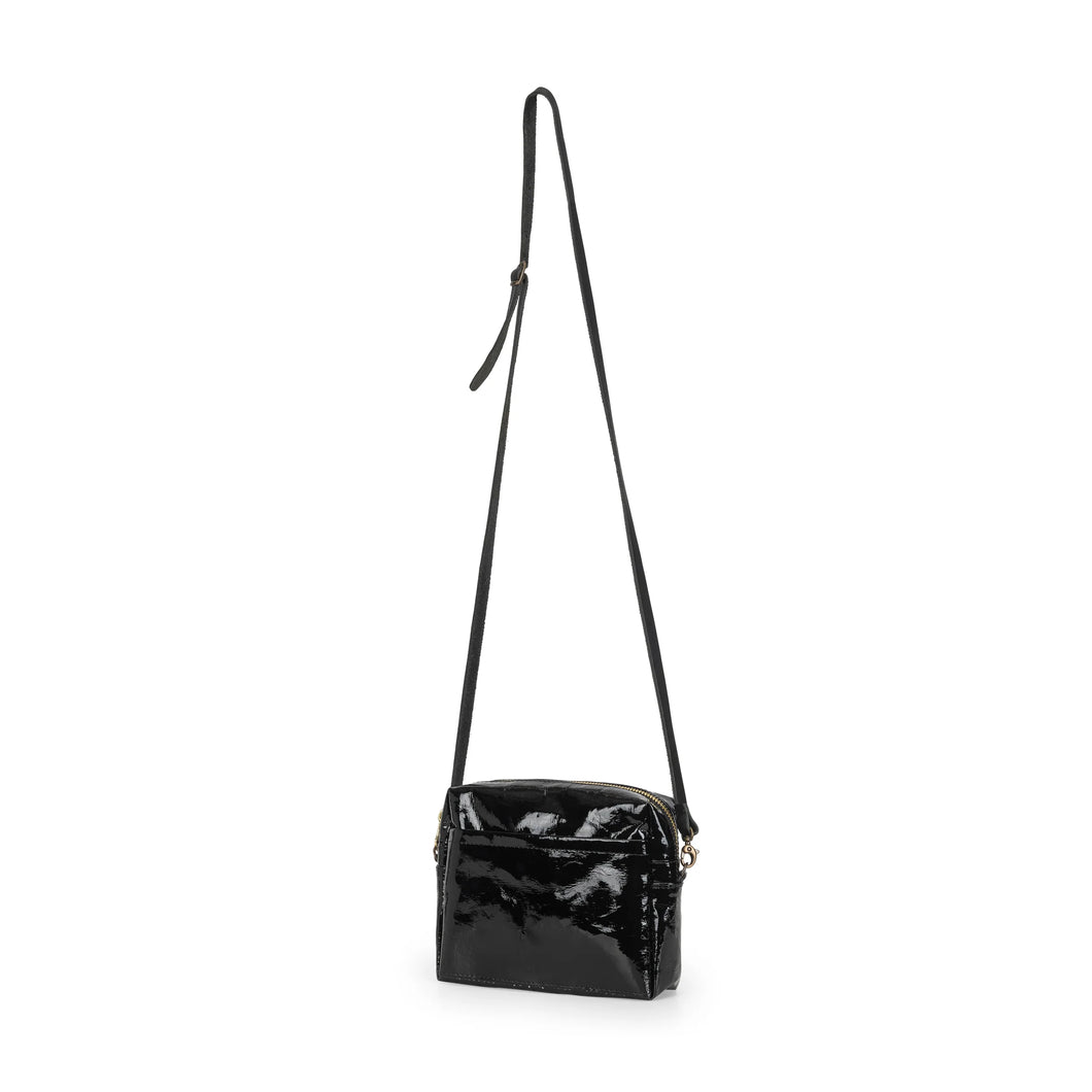 Uashmama Tracolla Crossbody Bag - Small | Glossy Black