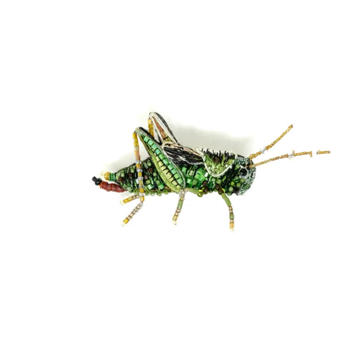 Trovelore Two Stripped Grasshopper Brooch