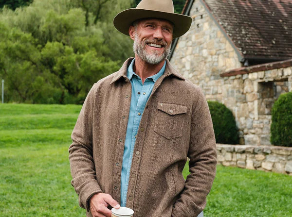 Criquet Wool Shacket | Herringbone