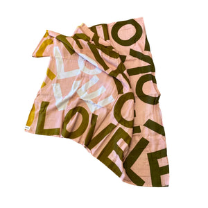 LOVEvolve Blanket - Large | Peach + Olive