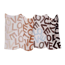 Load image into Gallery viewer, LOVEvolve Blanket - Large | Neutral Ombre + Blue Love

