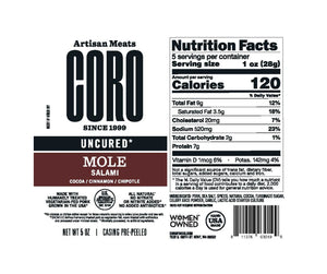 Coro Foods - Orange Cardamom - Uncured Piccolo