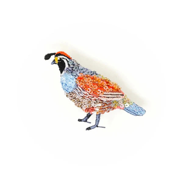 Trovelore Valley Quail Brooch