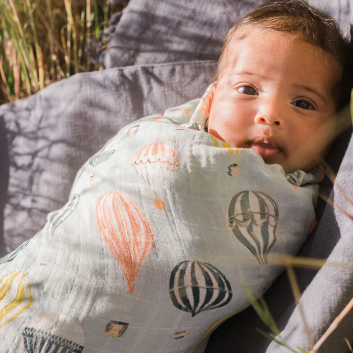 Milkbarn Bamboo Muslin Swaddle | Valais Sheep