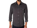 Criquet Corduroy Pearl Snap | Charcoal