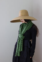 Load image into Gallery viewer, Oats &amp; Rice Waffle Cashmere Scarf | Green
