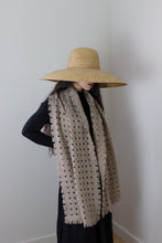 Load image into Gallery viewer, Oats &amp; Rice Waffle Cashmere Scarf | Latte Brown
