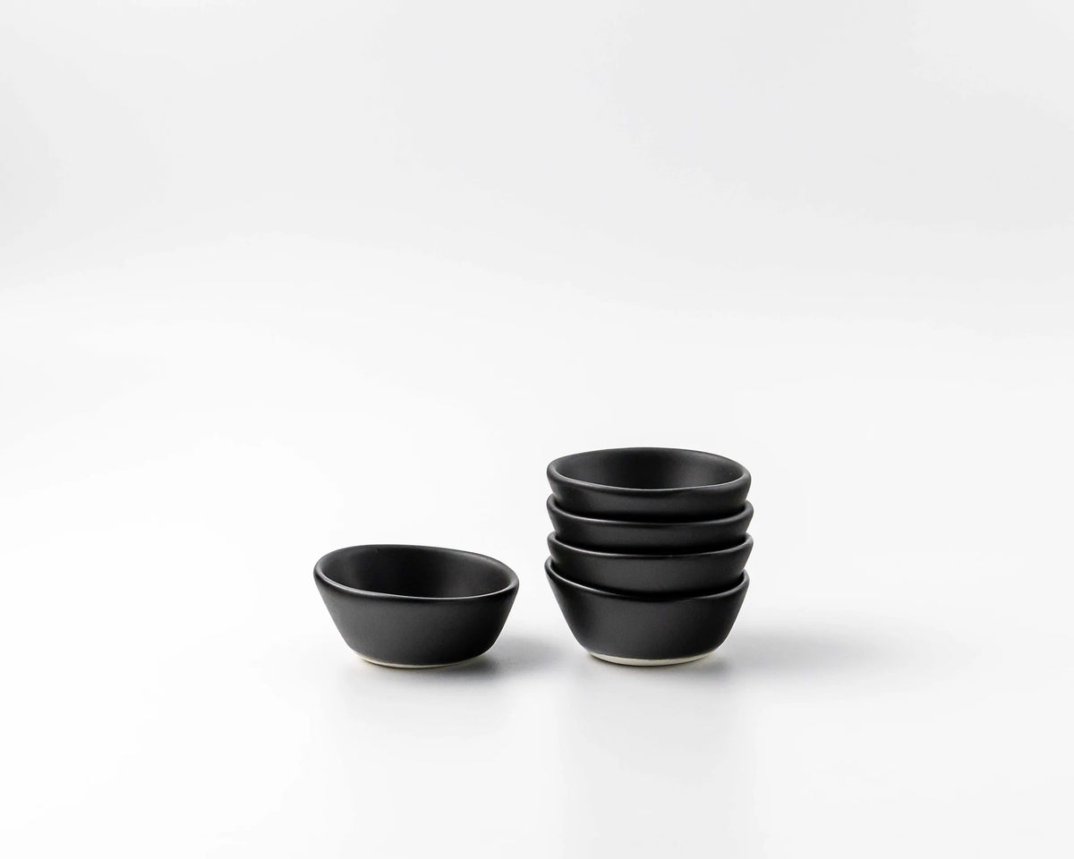 Haand Ramekin - Ripple | 3.5 in + 2.5 oz - Matte Black