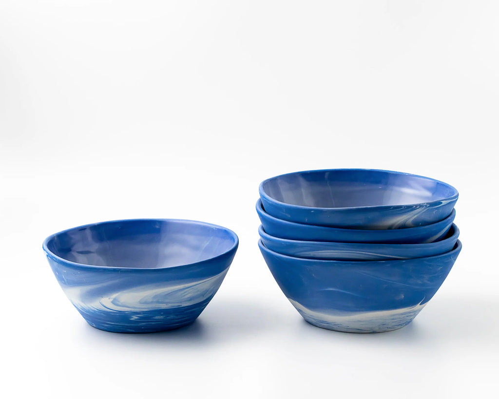 Haand Sharing Bowl - Ripple | 8 in + 38 oz - Matte White