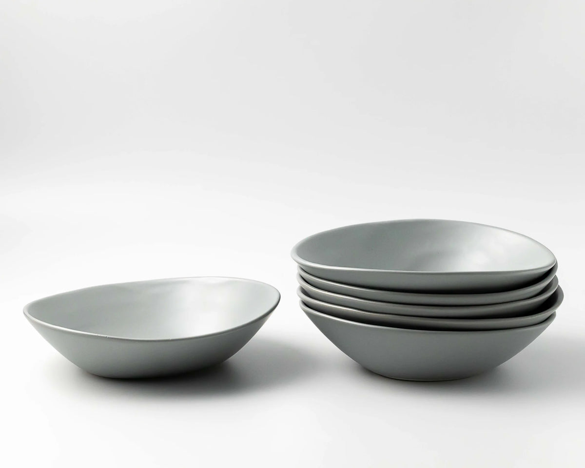 Haand Soup/Salad Bowl - Ripple | 8 in + 20 oz - Matte Grey