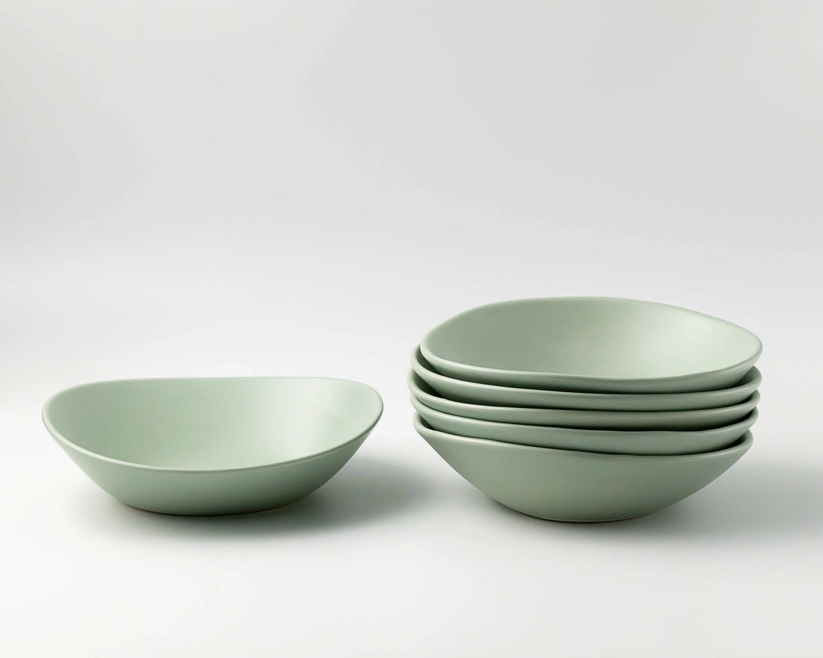 Haand Soup/Salad Bowl - Ripple | 8 in + 20 oz - Celadon