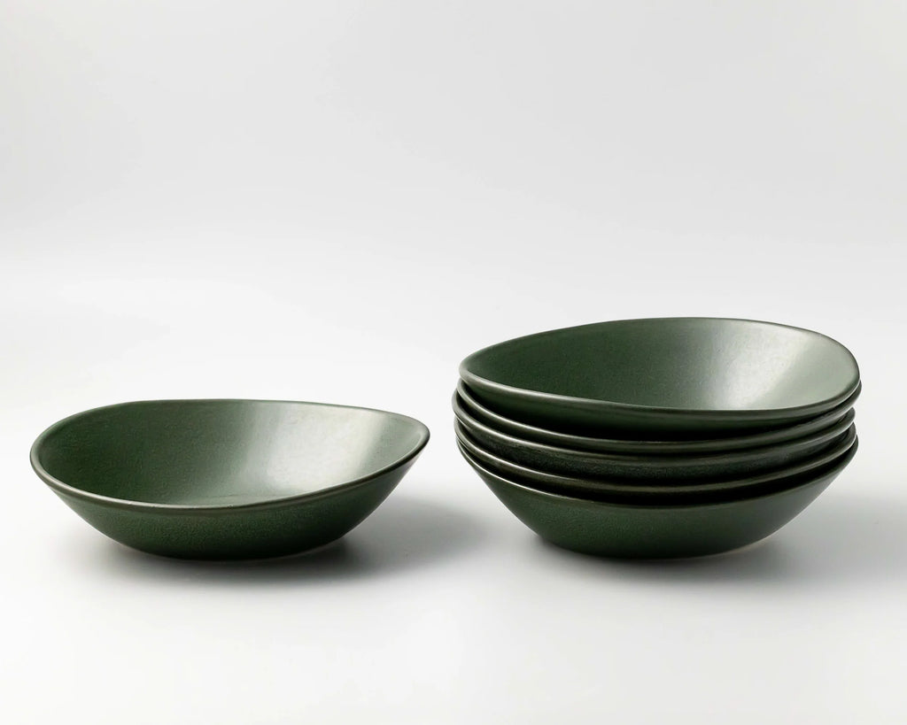 Haand Pasta Bowl - Ripple | 8 in + 20 oz - Fern