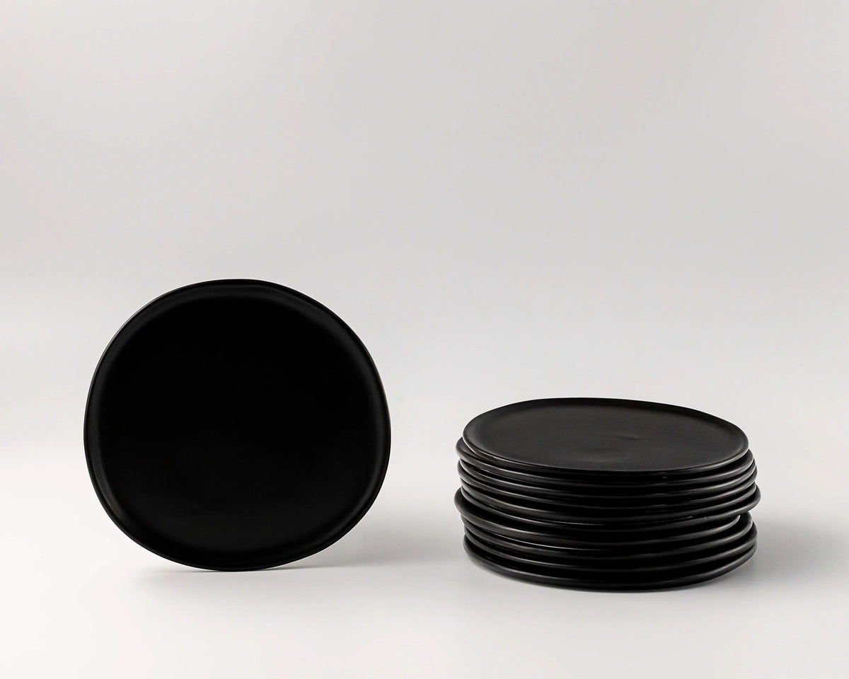Haand Side Plate - Ripple | 6.5 in - Matte Black