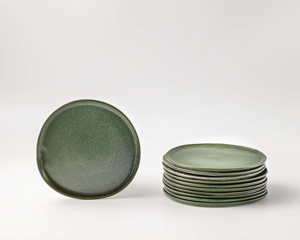 Haand Side Plate - Ripple | 6.5 in - Fern Green