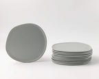 Haand Salad Plate - Ripple | 8.5 in - Matte Grey