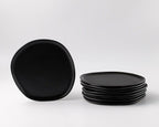 Haand Salad Plate - Ripple | 8.5 in - Matte Black