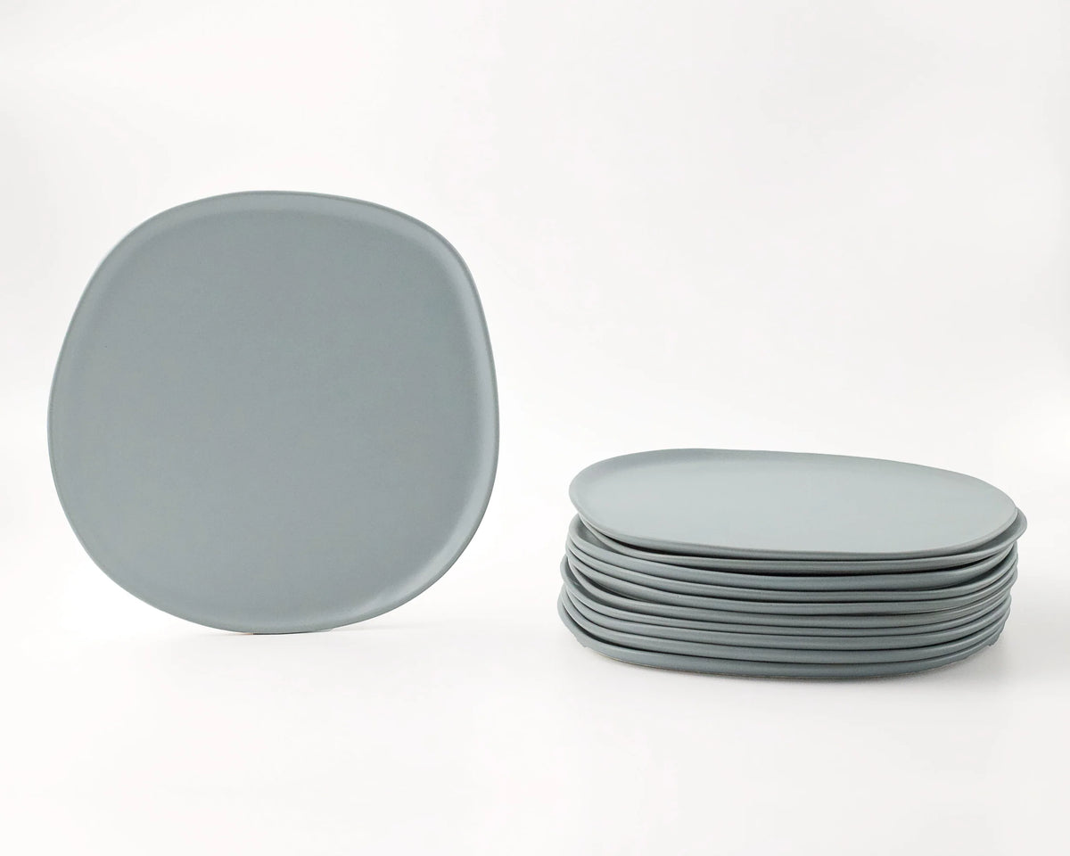 Haand Dinner Plate - Ripple | 11 in - Matte Gray