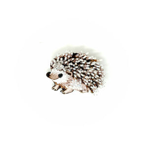 Trovelore White Breasted Hedgehog Brooch
