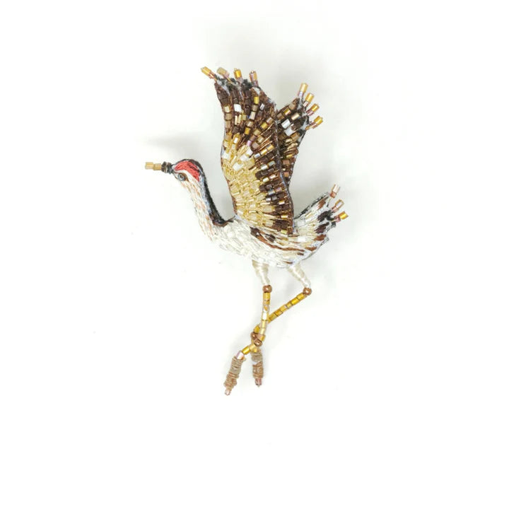 Trovelore Whooping Crane Brooch