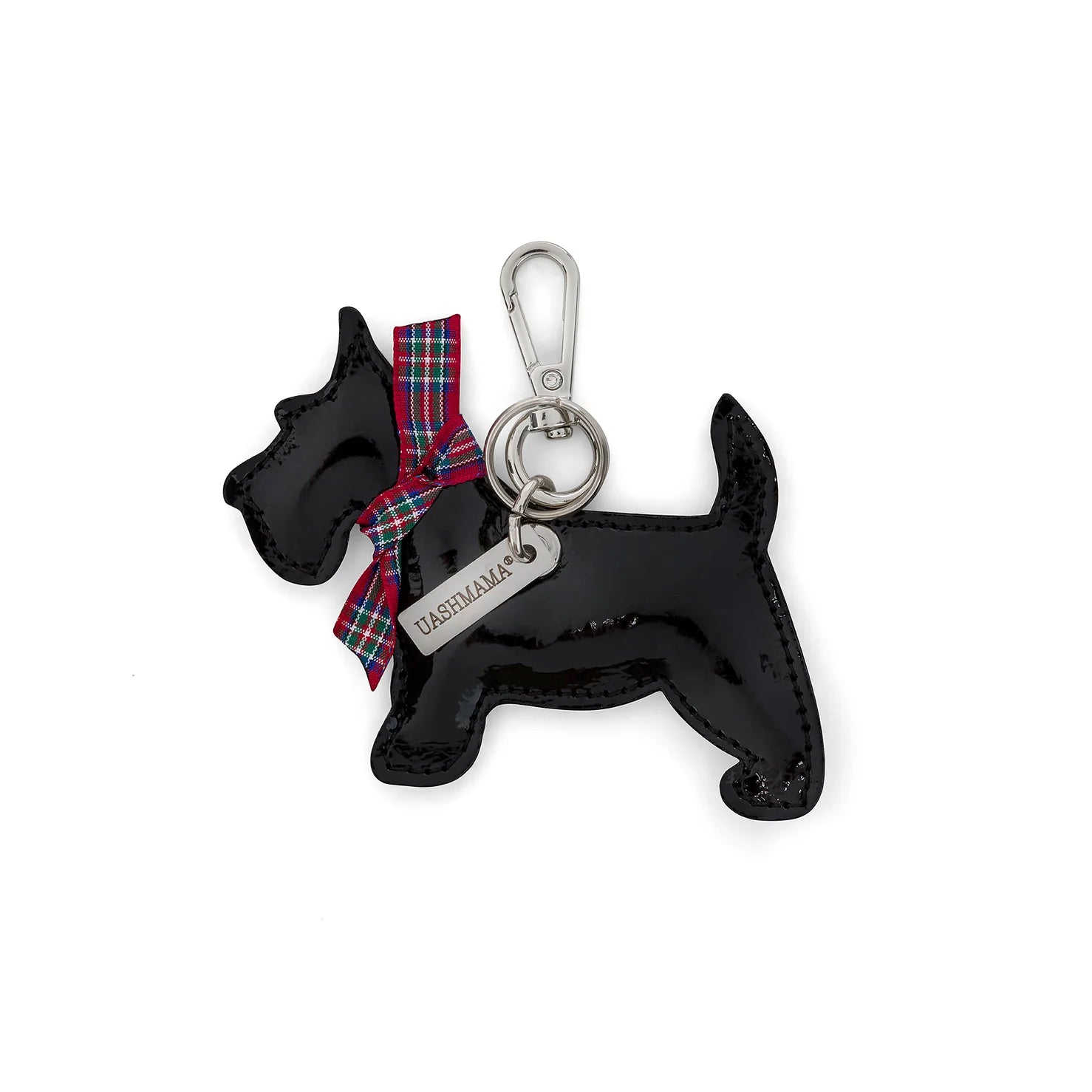 Uashmama Christmas Key Ring - Black Schnauzer