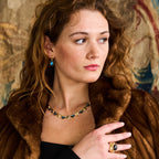 Capucine De Wulf Monique Gem Post Earrings - Blue Labradorite