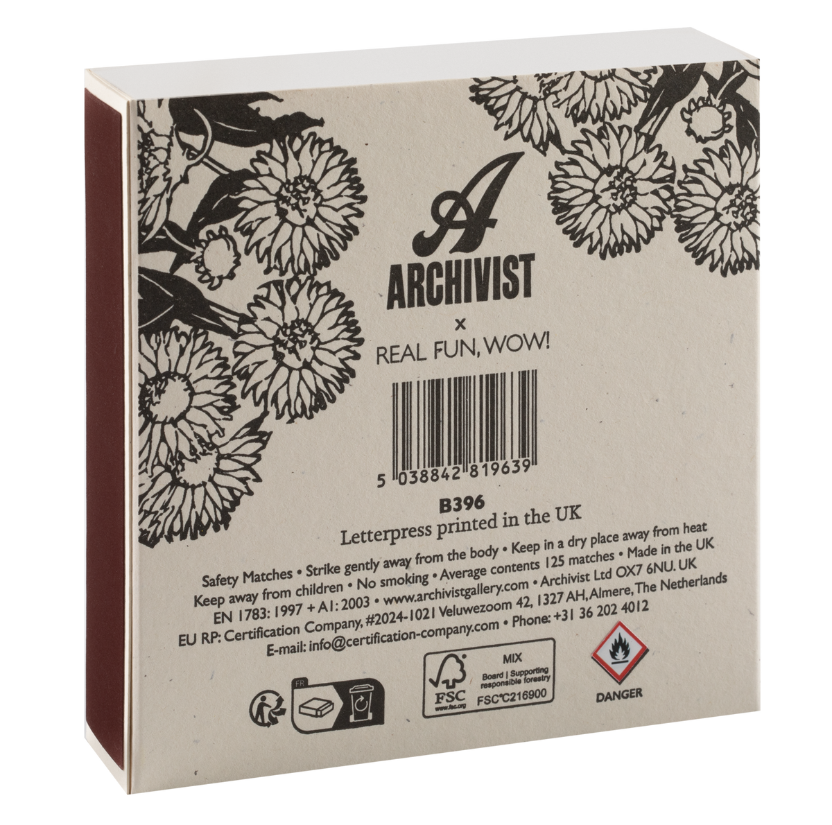 Archivist Keepsake Matchbox - Sunflower Fields