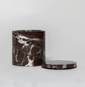 Poured New York - RED MARBLE CANDLE: Flames & Flannel