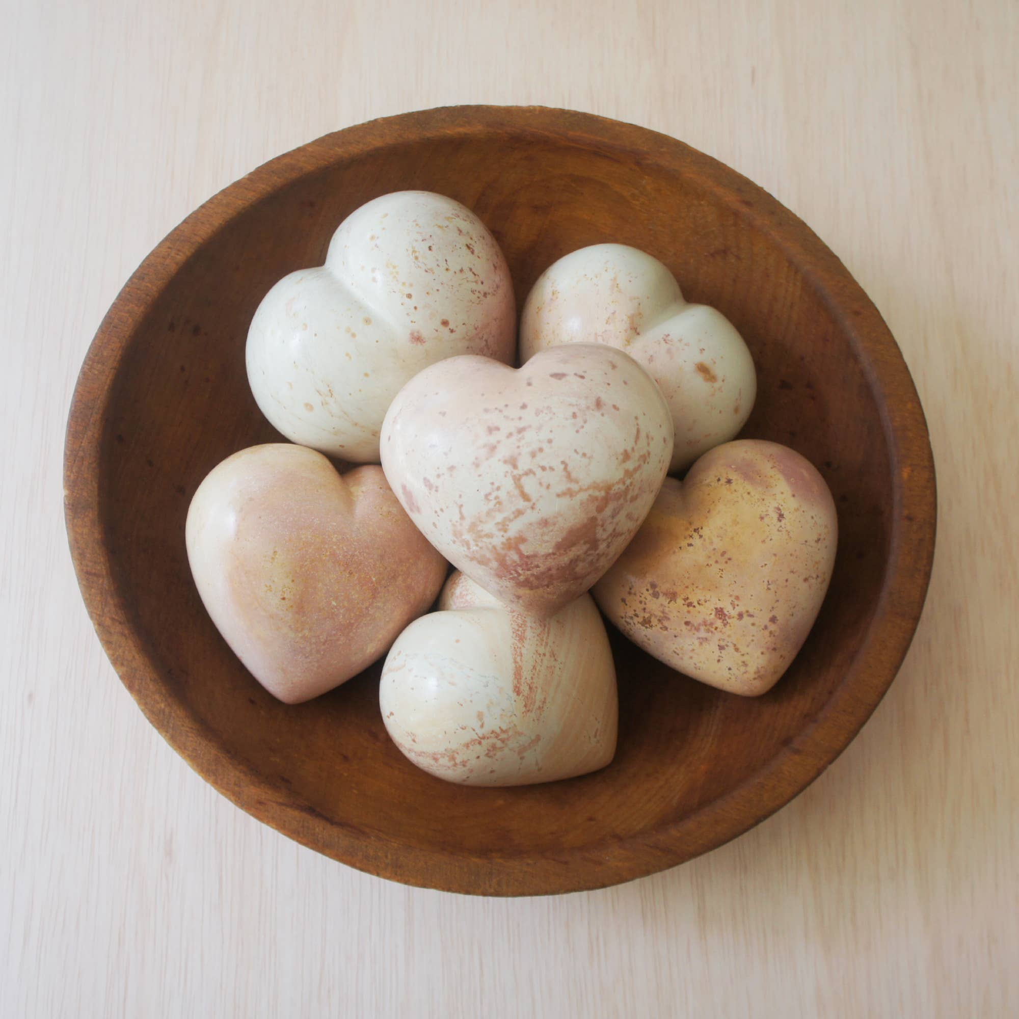 Soapstone Hand-Carved Large Heart