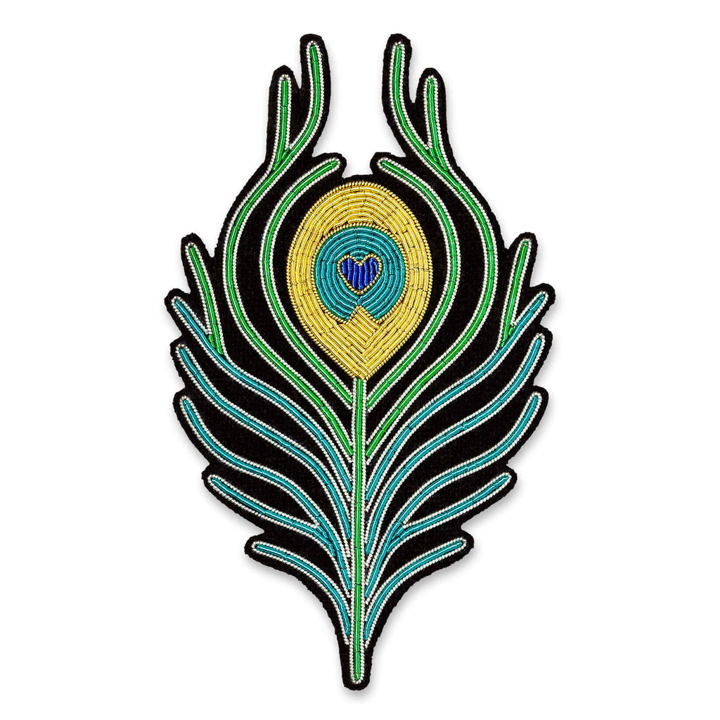 Macon & Lesquoy - Brooch - Peacock Feather