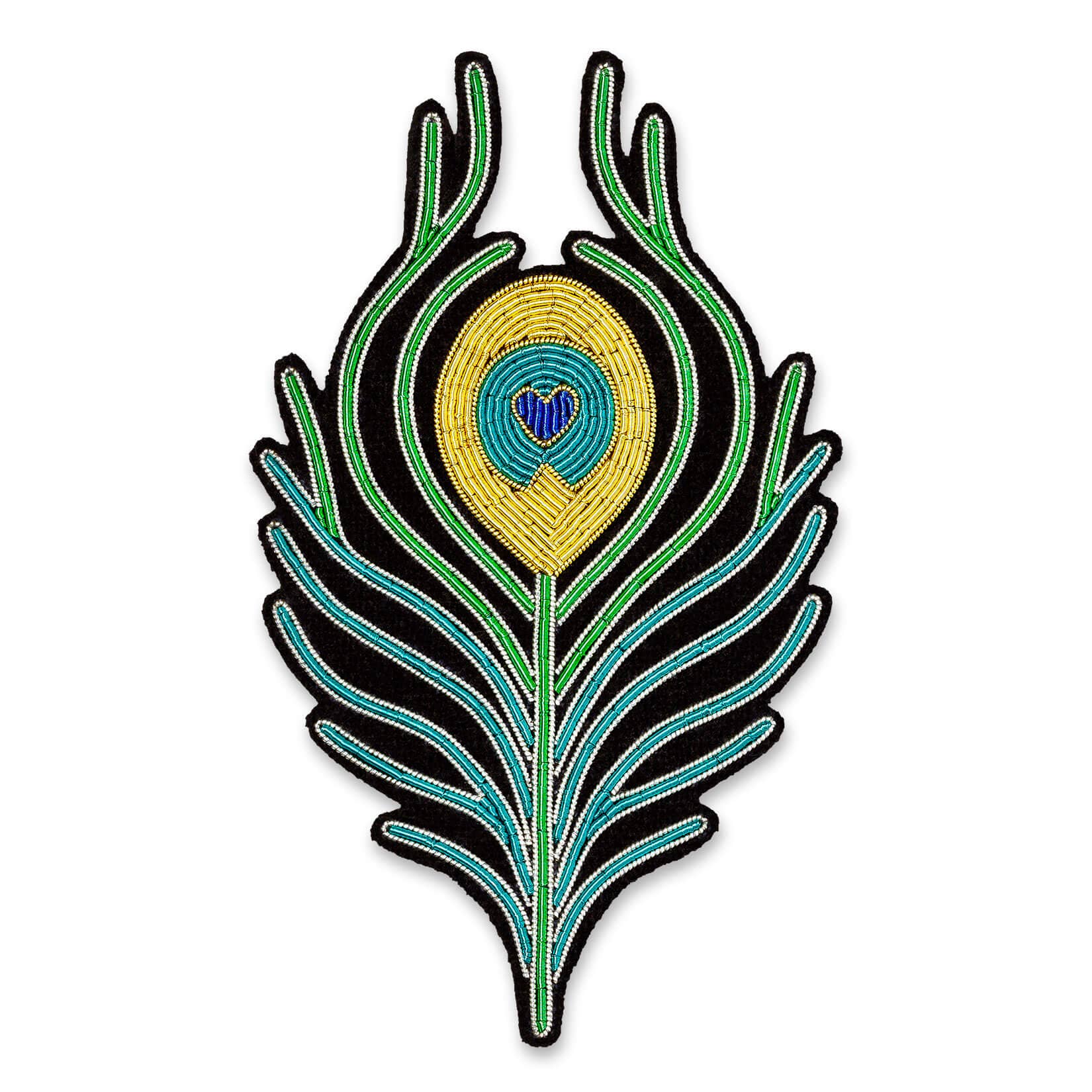 Macon & Lesquoy - Brooch - Peacock Feather