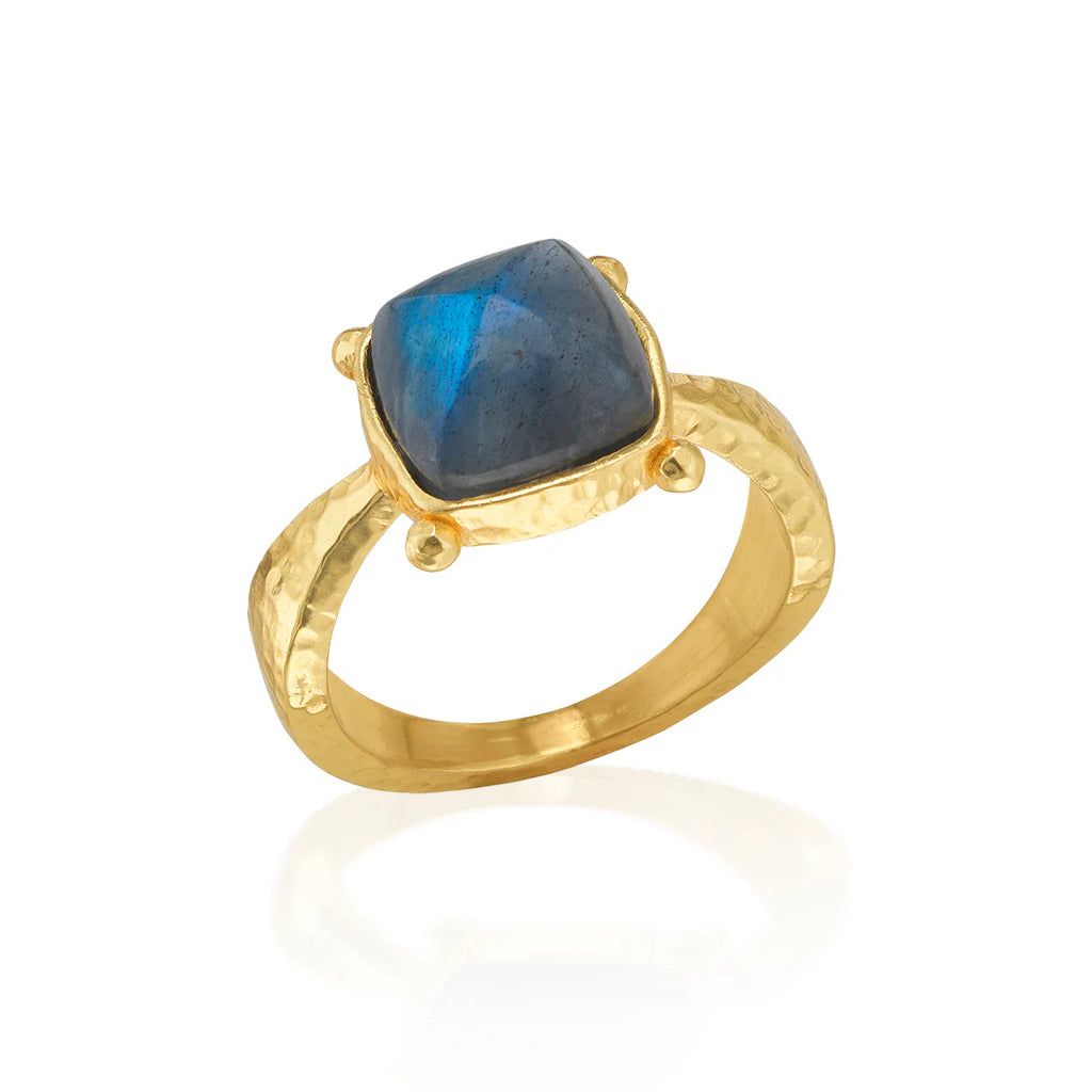Capucine De Wulf Mystic Eye Gem Ring - Blue Labradorite