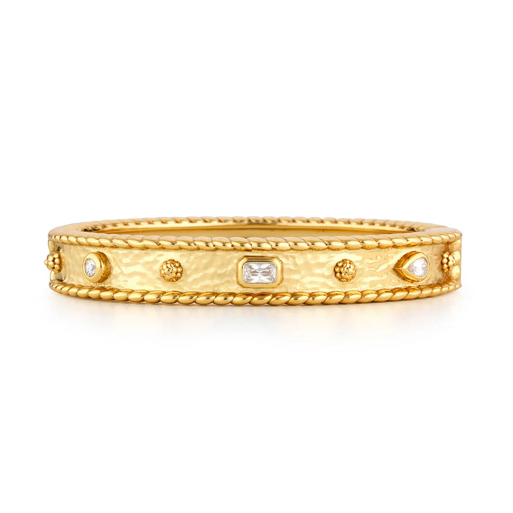 Capucine De Wulf Berry Gem Hinged Bangle - Cubic Zirconia