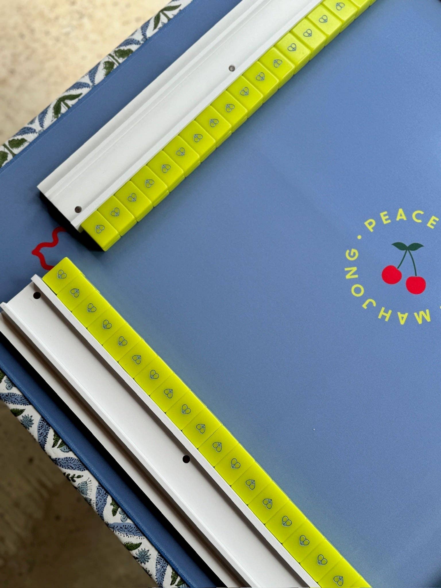 Peace Love Mahjong - Mod Tiles  | Chartreuse