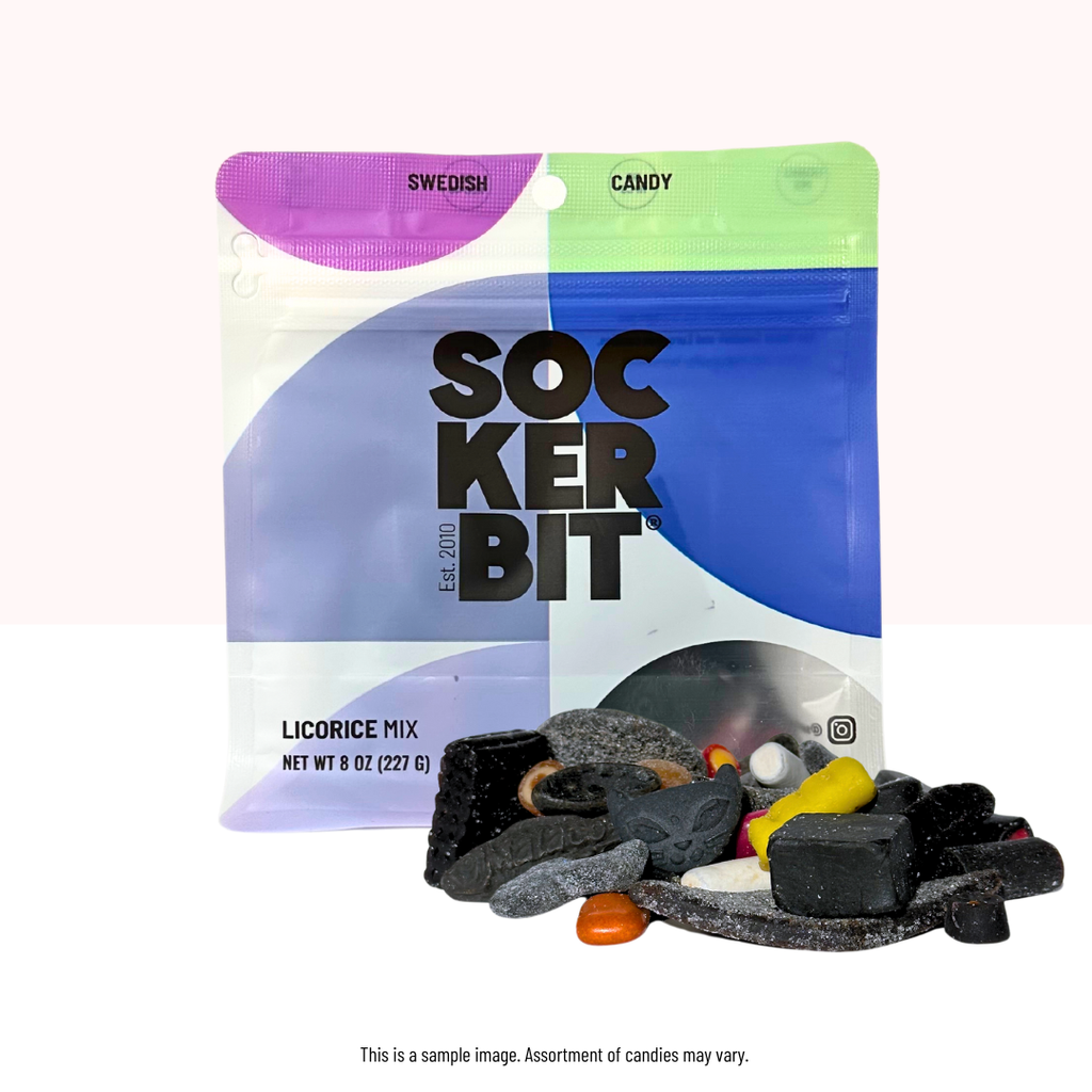 Sockerbit - Licorice Mix Swedish Candy Bag