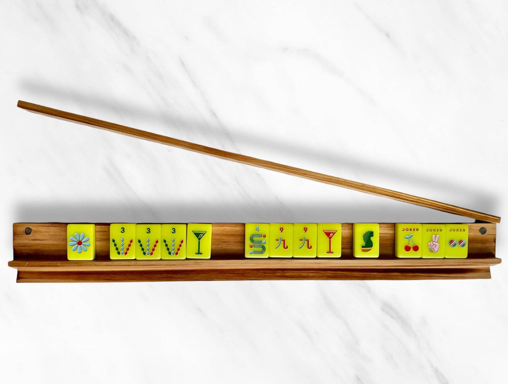 Peace Love Mahjong - Mahjong Racks + Pushers (Set of 4) | French Blue