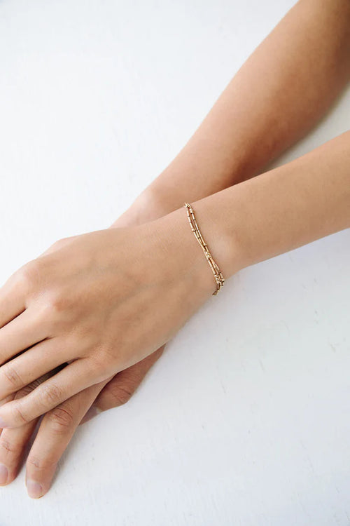 Abacus Row Ara Bracelet - Fawn / 6.5"