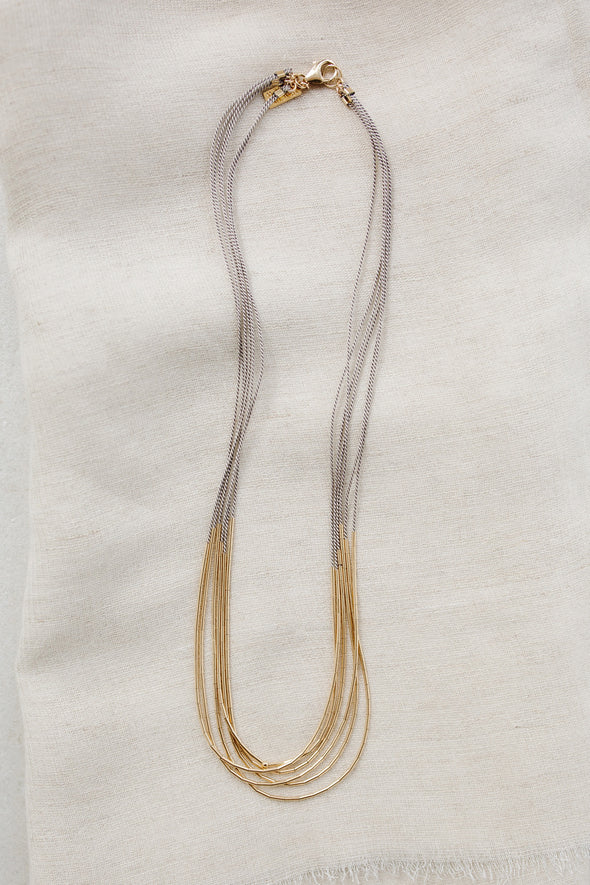 Abacus Row Aries Necklace - Grey