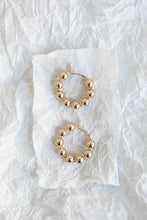 Load image into Gallery viewer, Abacus Row Ba Fa Hoop Earrings
