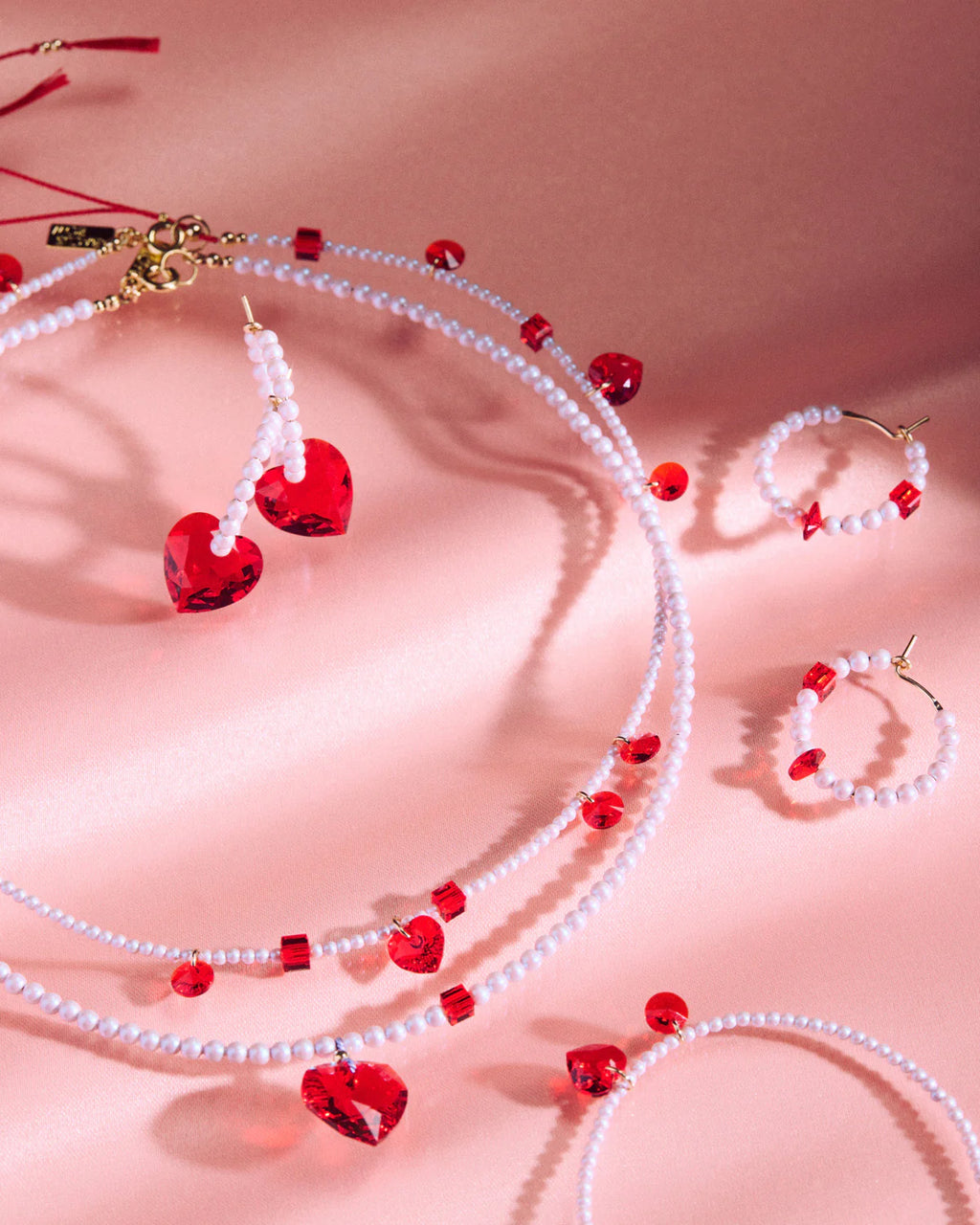 Abacus Row Big heart Necklace Amour