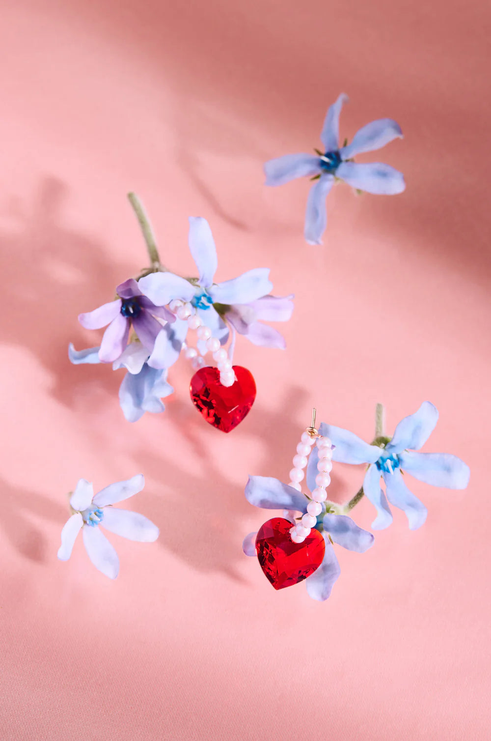 Abacus Row Big Heart Earrings, Amour