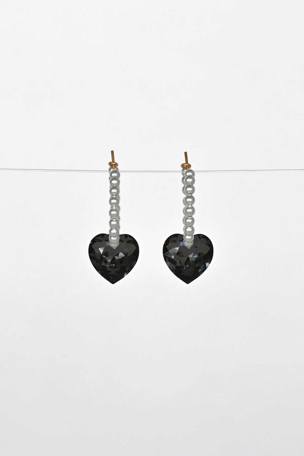 Abacus Row Big Heart Earrings, Moonstruck
