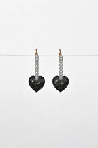 Abacus Row Big Heart Earrings, Moonstruck