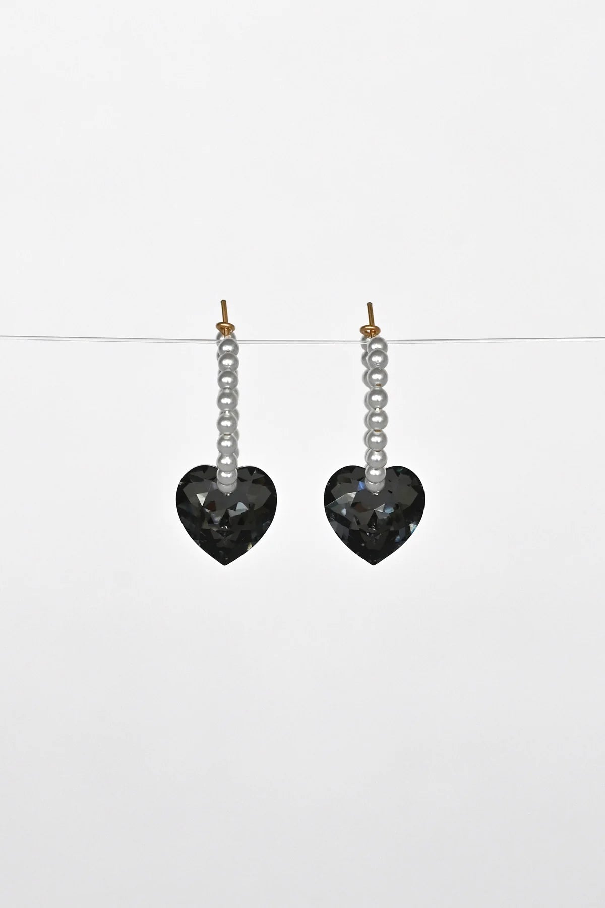 Abacus Row Big Heart Earrings, Moonstruck