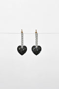 Abacus Row Big Heart Earrings, Moonstruck