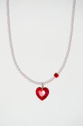 Abacus Row Big heart Necklace Amour